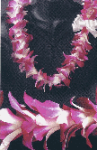 purple orchid lei
