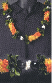 cigar-mock orange-kukui nut-shell lei