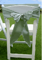 satin sash chair bow